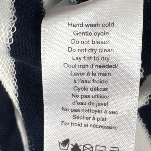 Rag & Bone Women’s Open Back Striped Tee Blue White Size XS Designer Nautical - Picture 9 of 9